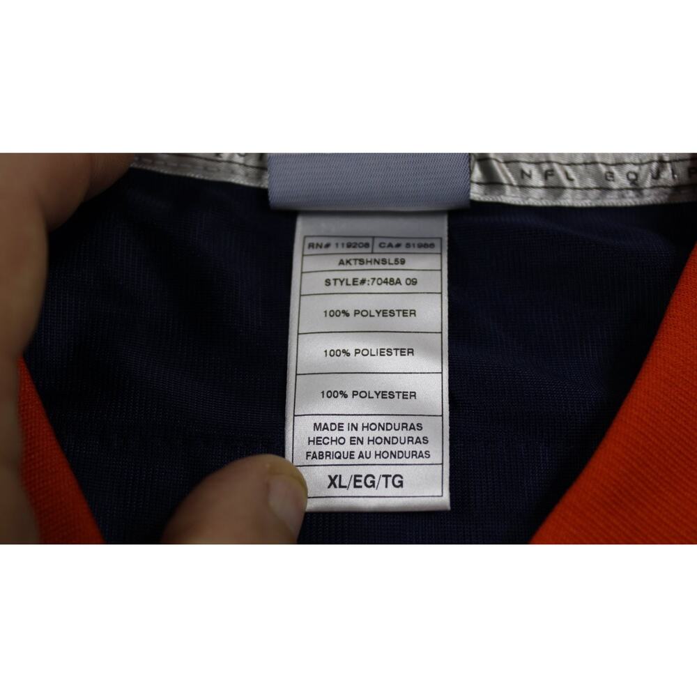 Reebok Brian Dawkins Denver Broncos NFL Equipment Jersey Mens XL Blue 20 +2 - Picture 12 of 12